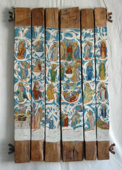 Arborele lui Iesei,tempera lemn,40’65cm