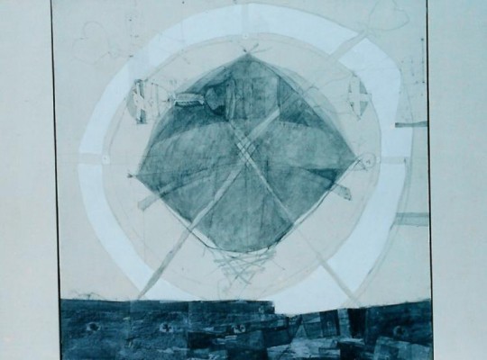 Flux -grafica, colaj – 150x150cm (2)