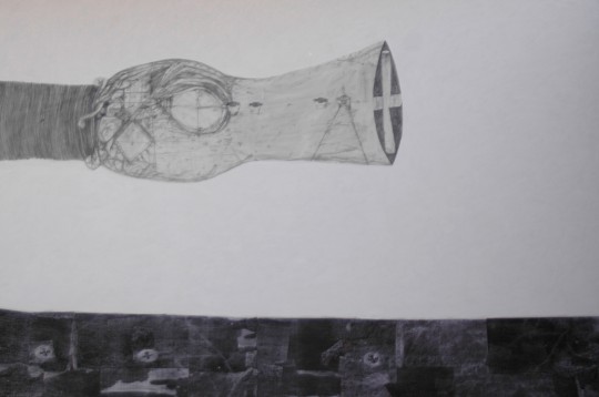 Flux – grafica colaj panza – 200 x 133 cm