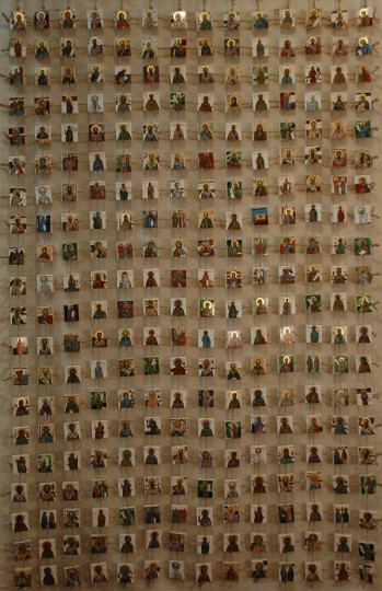 Plasa de Sfinti (Icoana Tuturor Sfintilor) – tempera,lemn,sfoara – 1,80’1,20cm (2)