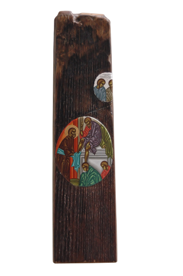 Spalarea picioarelor  – tempera lemn – 32, 11 cm