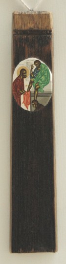 Spalarea picioarelor – tempera lemn – 48, 8 cm