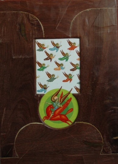 Arhanghel Mihaiil – tempera,lemn – 48’34 cm,