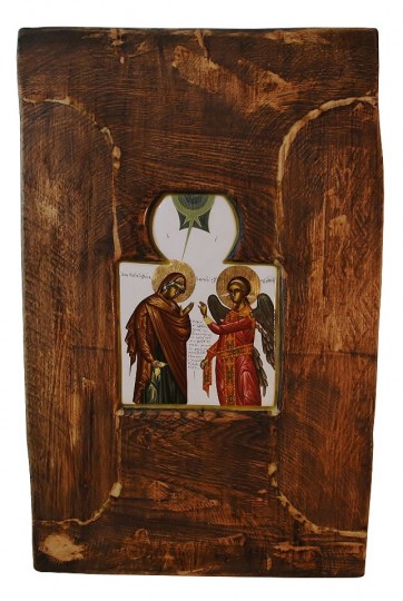 Buna vestire – tempera lemn – 42x26cm (2)