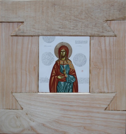 Mucenita Cristina – tempera lemn – 38, 32 cm