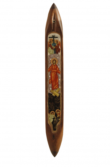 Pogorarea in Iad – tempera lemn fier – 40, 5 cm