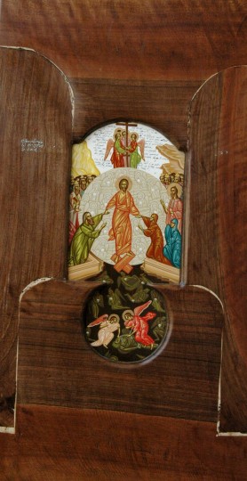 Pogorarea lui Hristos in iad  – tempera lemn – 30’52cm